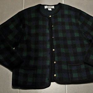 Plaid 80s jacket